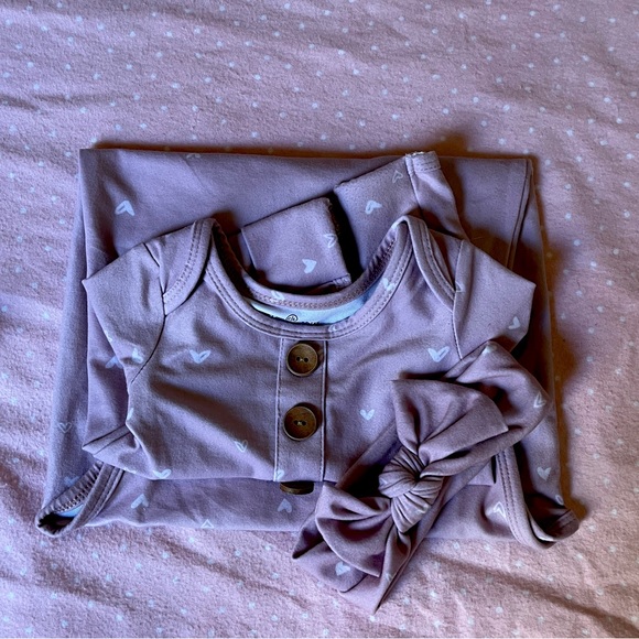 Caden Lane One Pieces Caden Lane Blush Dusty Pink Gown With Bottom Knot Tie Poshmark